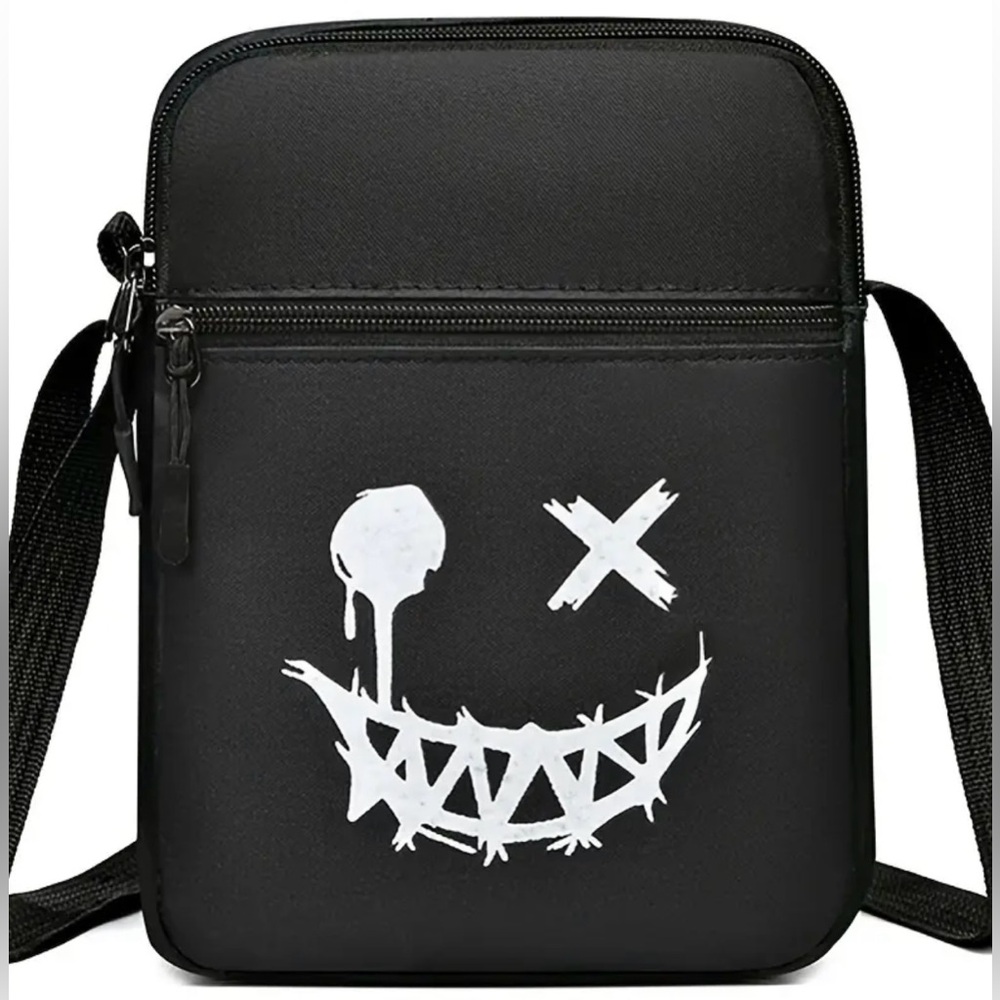 Smiley Face Nylon Crossbody Bag ✨NWOT✨